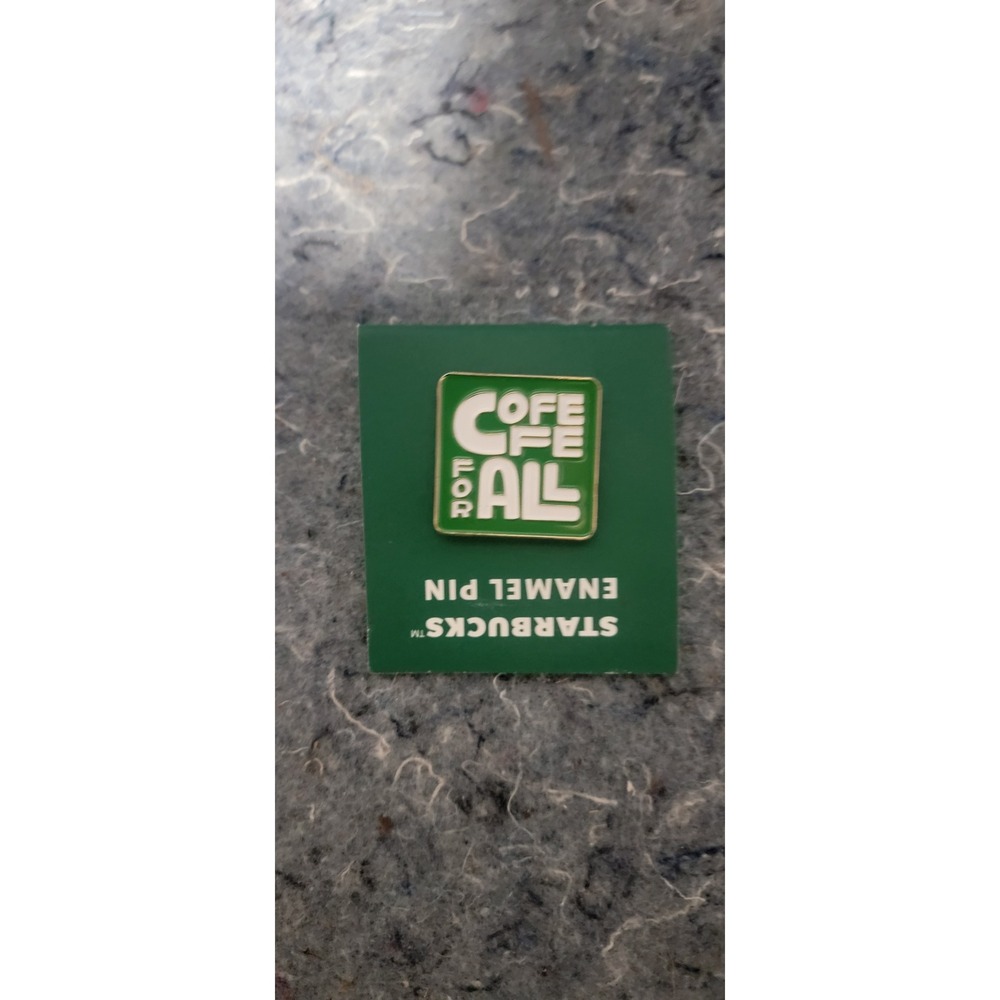 Starbucks Enamel Pin Coffee For All  NWT